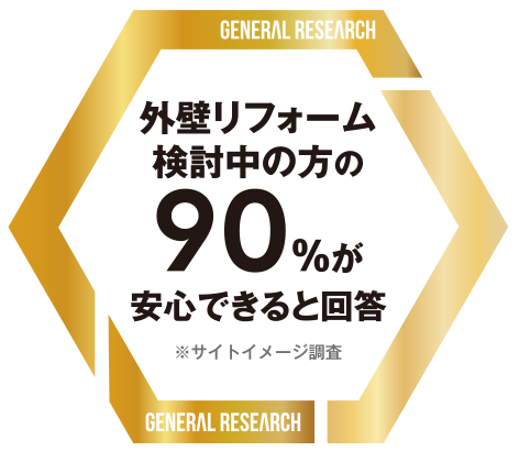 石川塗装は 外壁リフォームを検討中の方から 3部門で高評価